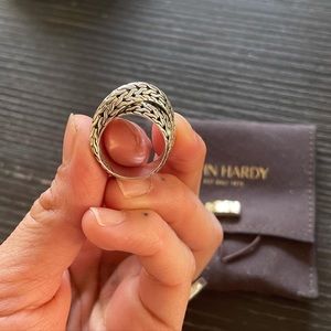 NWOT John Hardy Tiga chain silver ring